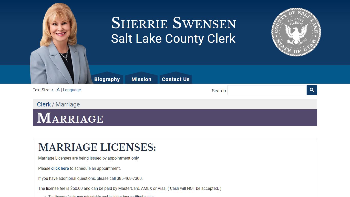 Marriage | Salt Lake County Clerk